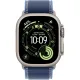 Смарт-часы Apple Watch Ultra 3, 49 мм, LTE, Natural Titanium, (M/L) титан натуральный с сине-голубым ремешком Trail Loop — купить в Москве
