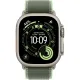 Смарт-часы Apple Watch Ultra 3, 49 мм, LTE, Natural Titanium, (M/L) титан натуральный с зелено-неоновым ремешком Trail Loop — купить в Москве