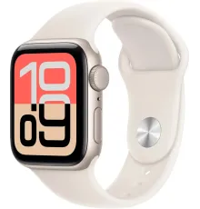 Смарт-часы Apple Watch SE 3 (M/L) 40мм, Starlight Aluminum Case with Starlight Sport Band (Сияющая звезда)